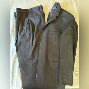 Navy blue pinstripe Claiborne men’s suit